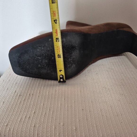 Chocolate Brown Faux Suede Boots - Picture 14 of 14